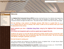 Tablet Screenshot of hpchorus.org